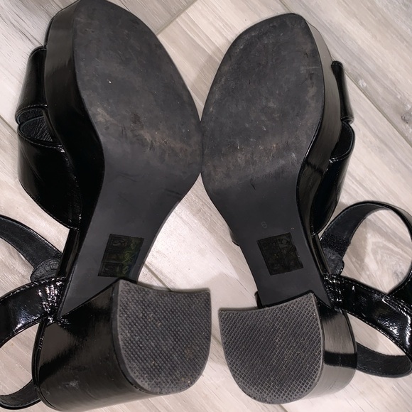 3️⃣ LIKE NEW! Jeffrey Campbell Amma platform slingback sandal sz 6 black - Picture 6 of 7